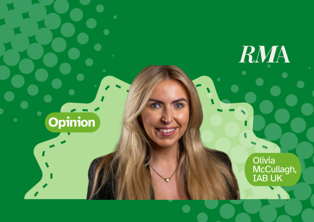 Opinion article graphic featuring IAB UK's Olivia McCullagh.