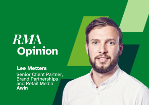 Retail Media Age opinion graphic featuring Lee Metters at Awin.