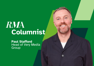 Retail Media Age graphic featuring Paul Stafford, Head of the Very Media Group.