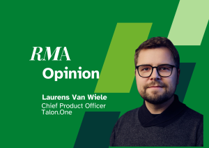 Retail Media Age opinion graphic featuring Laurens Van Wiele, Chief Product Officer at Talon.One.