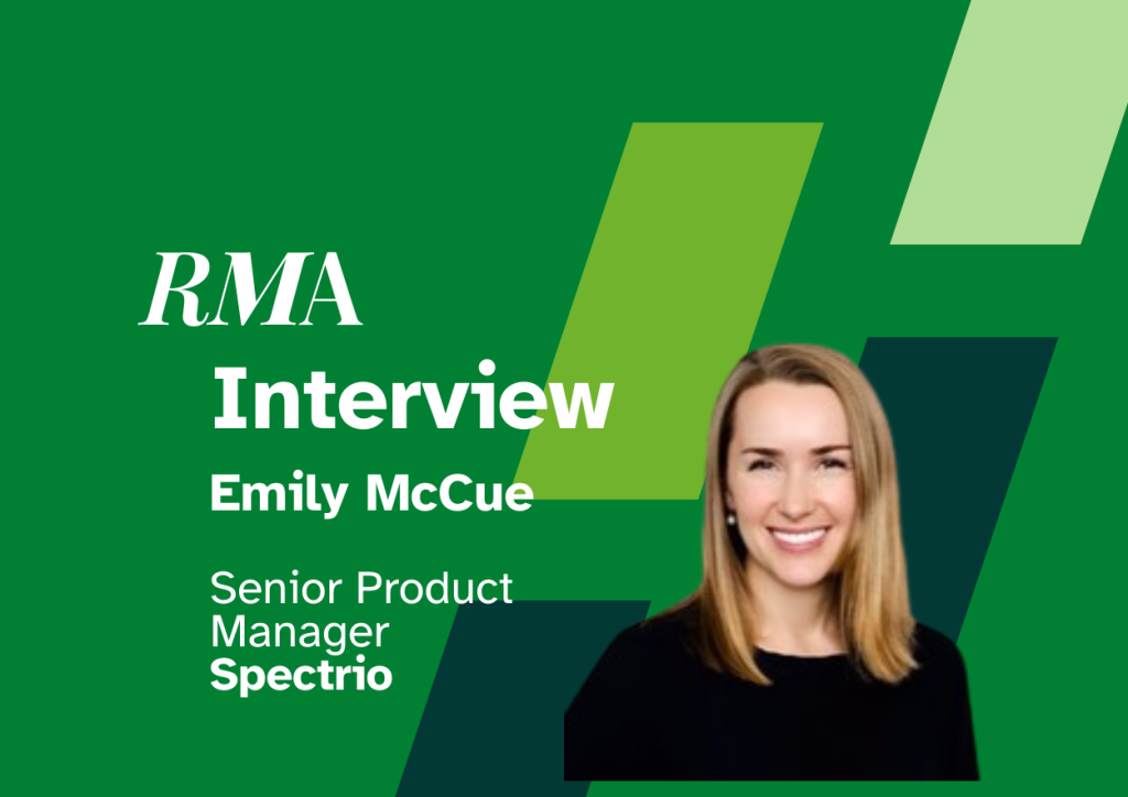 Retail Media Age interview graphic featuring Emily McCue, Senior Product Manager at Spectrio.